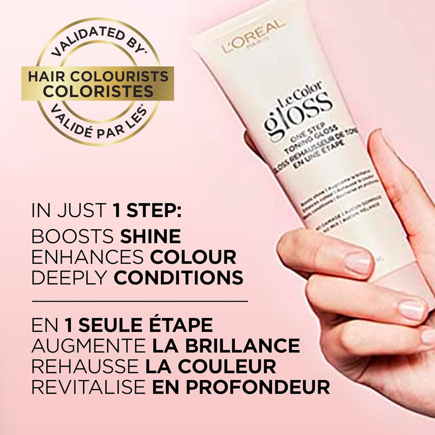 L’Oréal Paris One Step Toning Hair Gloss, Cool Brunette, 118 ml