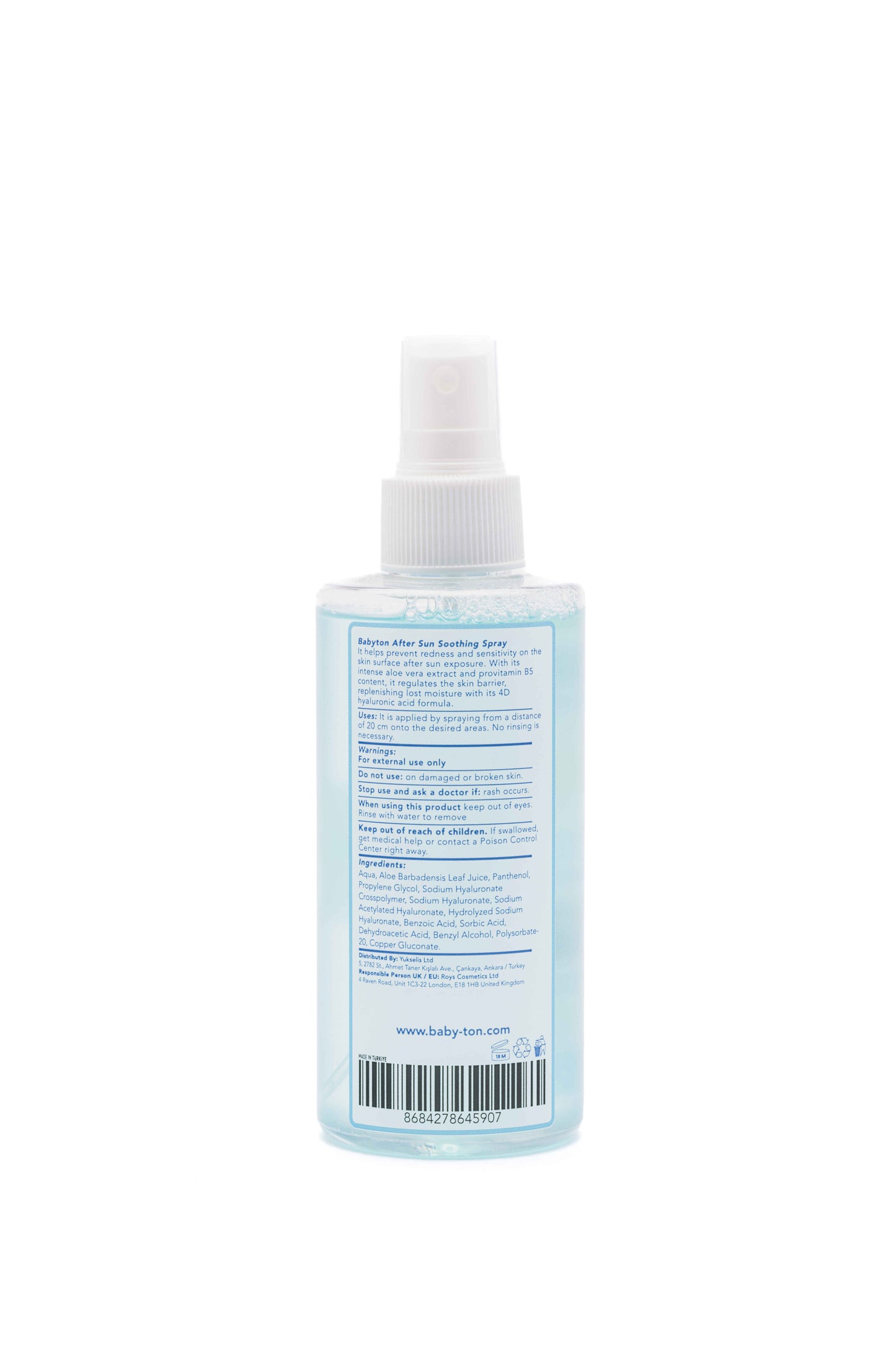 Babyton After Sun Spray for Babies & Kids – Soothing & Hydrating Skincare | 200 ml