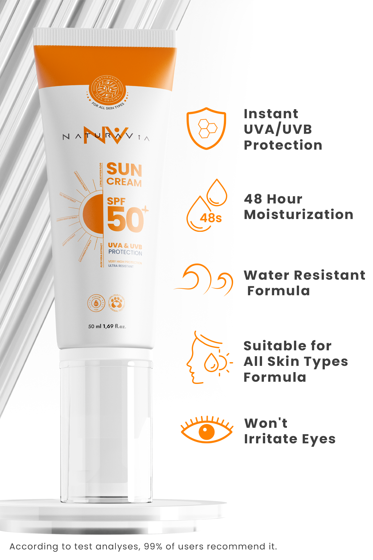 Naturavia 50+ SPF Sun Cream