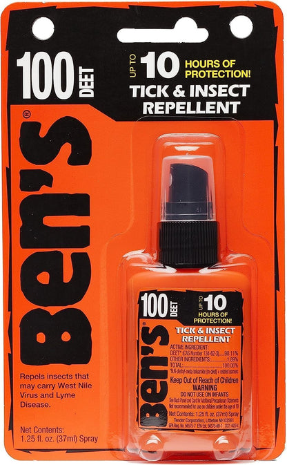 Ben's Deet Mosquito Tick and Insect Repellent - 1.25oz Pump, ‎3.75fl.oz