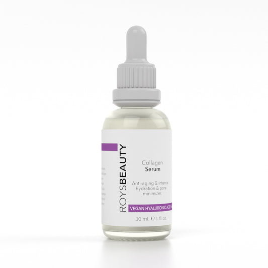 Roys Beauty Vegan Hyaluronic Acid & Collagen Serum – 30ml | Deep Hydration & Anti-Aging Formula