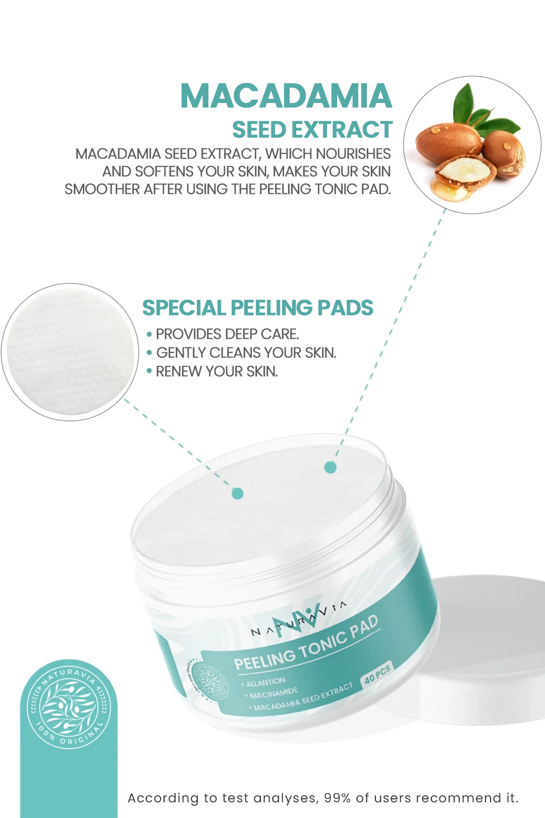 Naturavia Peeling Tonic Pad